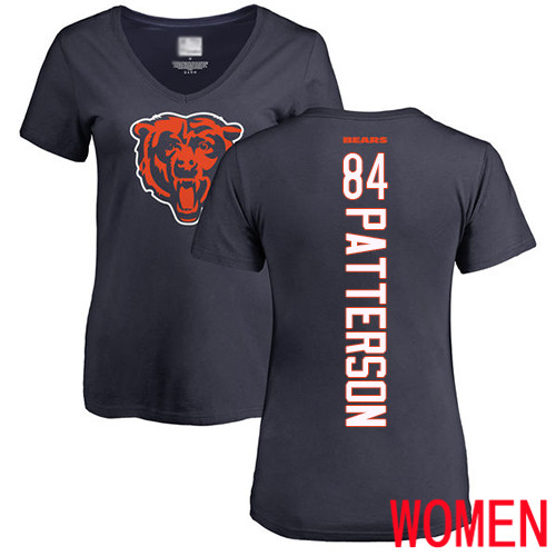 Chicago Bears Navy Blue Women Cordarrelle Patterson Backer NFL Football #84 T Shirt->nfl t-shirts->Sports Accessory